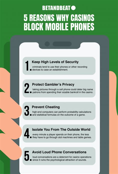 are cell phones allowed in casinos|Why Do Casinos Block Cell Phones .